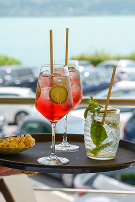 Les cocktails des Balcons du Bourget Restaurant Le Bourget du Lac